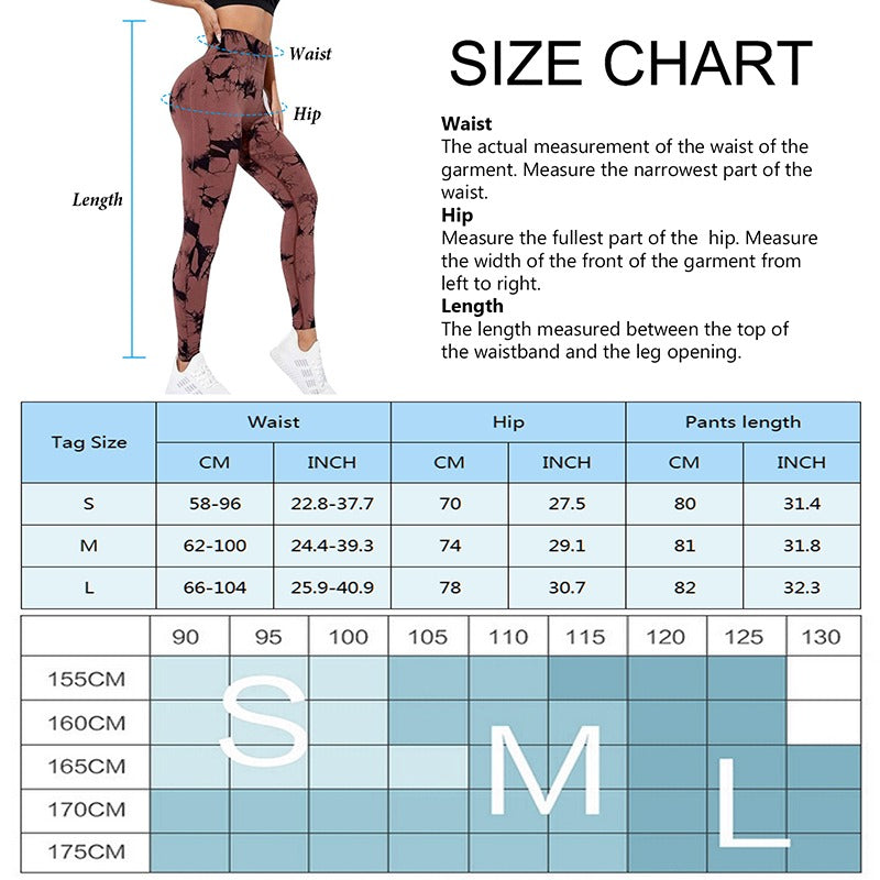 2023 Seamless Tie Dye Leggings Women Sexy Fitness Gym Legging Push up High waist Leggings Sport Pants Women Clothing