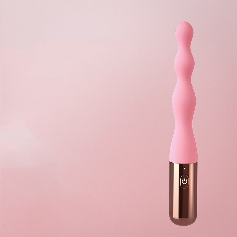 Vibradores consoladores anales juguetes sexuales para mujeres cuentas vibrantes de silicona