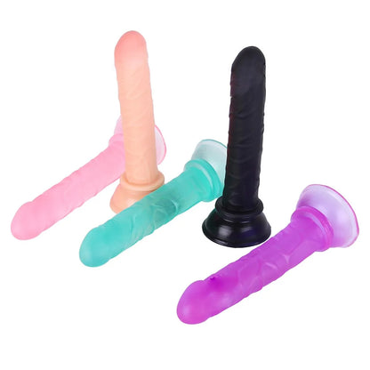 Real Dick With Suction Cup NO Vibrator Sex Toys for Woman Female Masturbator Mini Penis Realistic Dildo Artificial Cock Vibrador