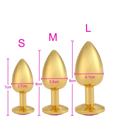 S/M/L Size Anal Plug Sex Toys Stainless Steel Metal Anal toys Sex Toys for Adults Women Men Gay Butt Plug Dildo Intimate Goods