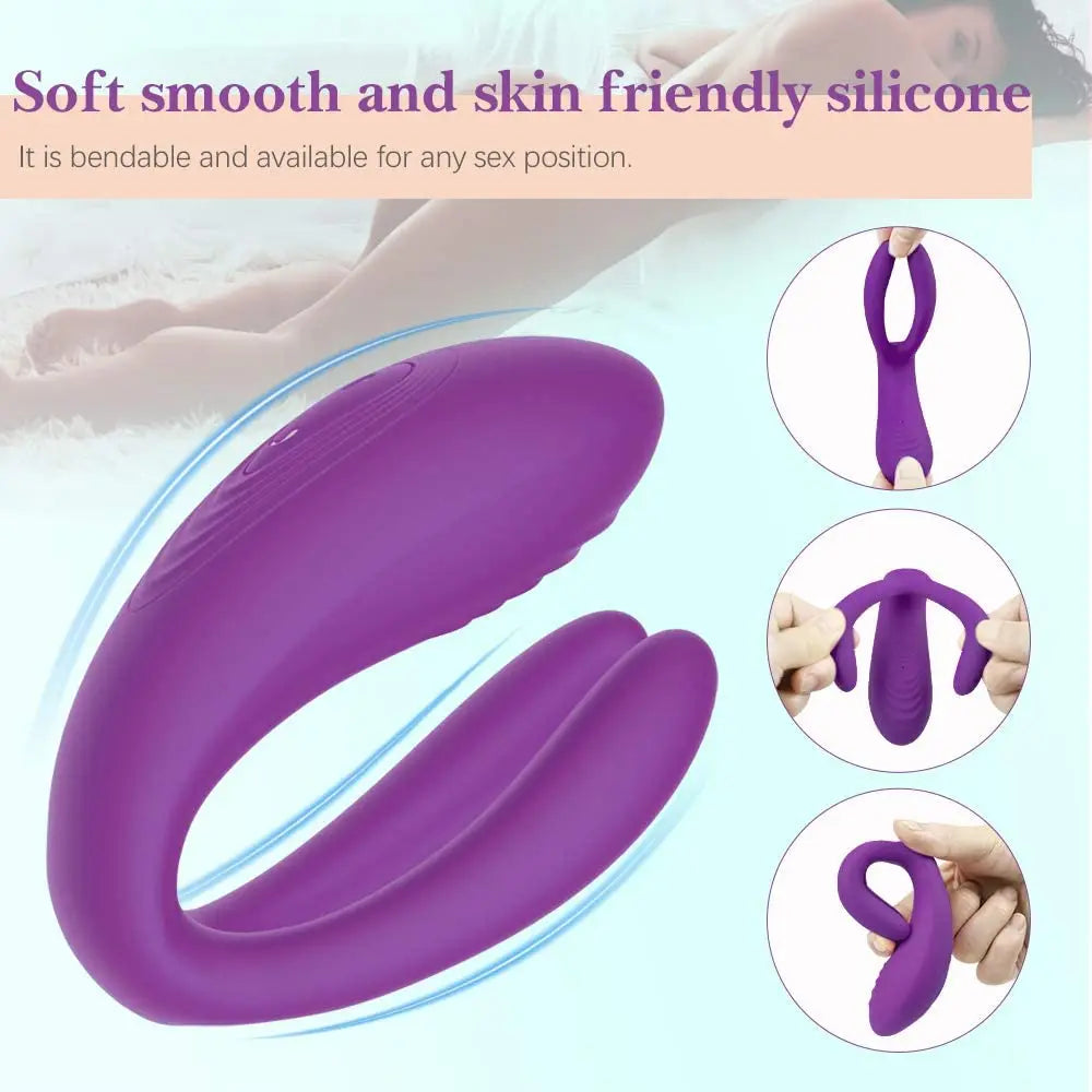 New Couple Vibrator Triple Vagina Stimulator With Wireless Remote Control Rechargeable Vibrating Clitoris Sex Toy For Couple