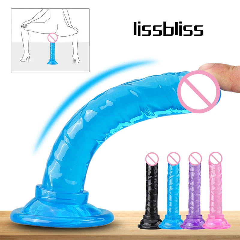 Realistic Penis Dildos For Women Lesbian Toys Big Fake Dick Silicone Females Masturbation Sex Tool Dildo For Women No Vibrator