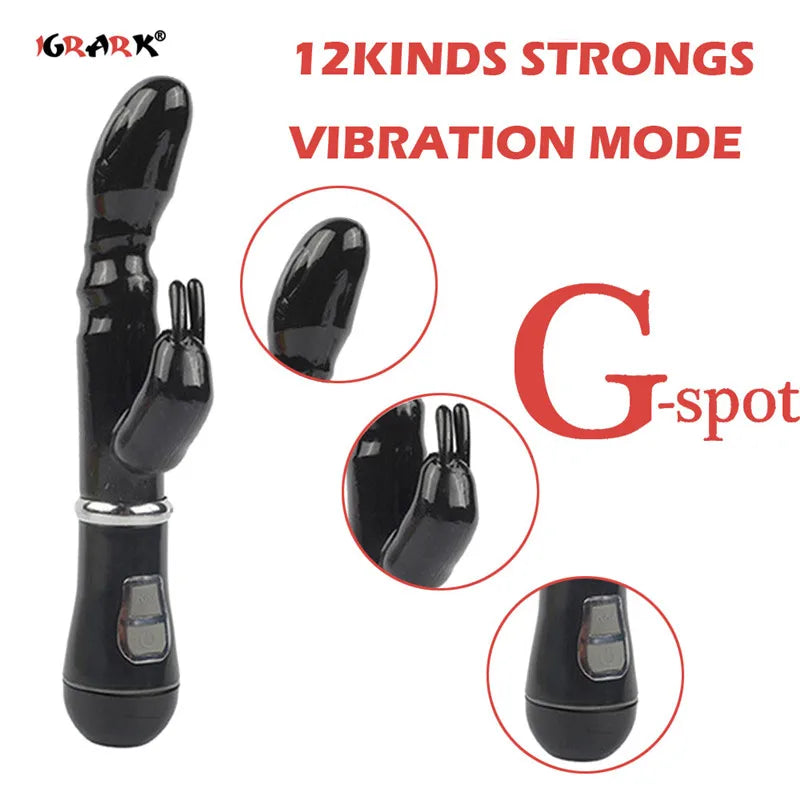 12 Modes Vagina G Spot Sex Machine Toys Vibrator for Women Clitoris Powerful Adults Anal Plug Cock Penis Masturbator Sexy Dildo