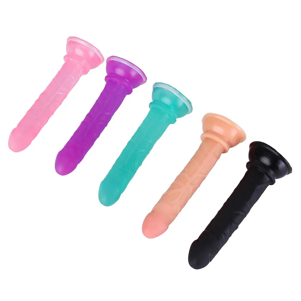 Real Dick With Suction Cup NO Vibrator Sex Toys for Woman Female Masturbator Mini Penis Realistic Dildo Artificial Cock Vibrador