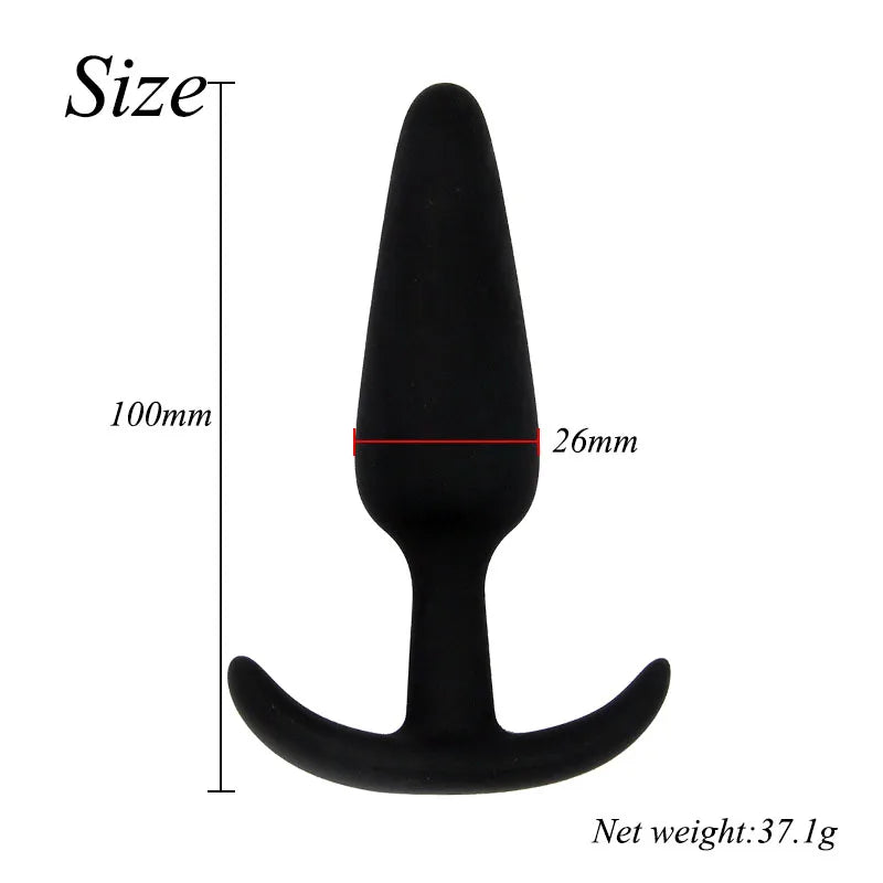 Sexy Black Silicone Anal Plug Massage Adult Sex Toys For Women Man Gay Anal But Plug Set Buttplug Butt Plugs Sex Products