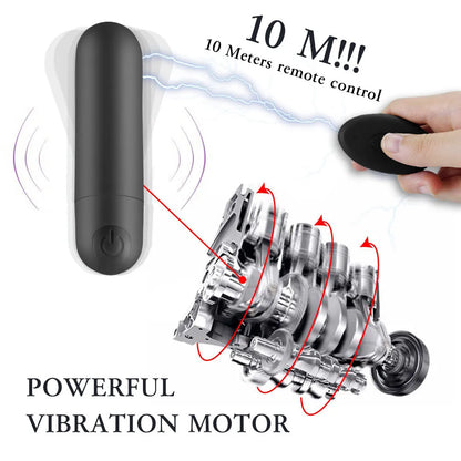 Vibrating Panties Vibrator 10 Function Wireless Remote Control Rechargeable Bullet Vibrator Strapon Underwear Sex Toys for Women