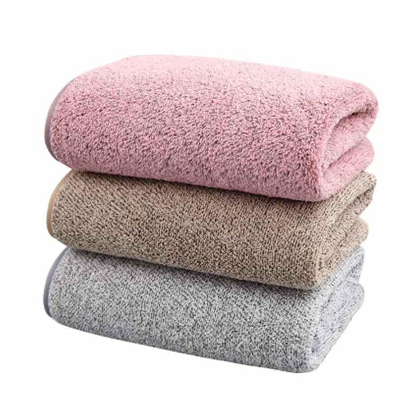 thickening High quality bamboo charcoal coral velvet fiber bath towel adult quick-drying soft absorbent hotel beauty salon towel