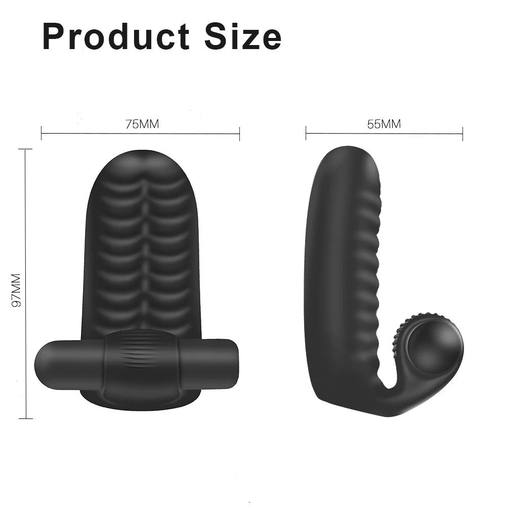 Silicone Finger Vibrator For Women Clit Stimulator G-spot Vibrator Clitoral Stimulation Massager Female Masturbation Sex Product