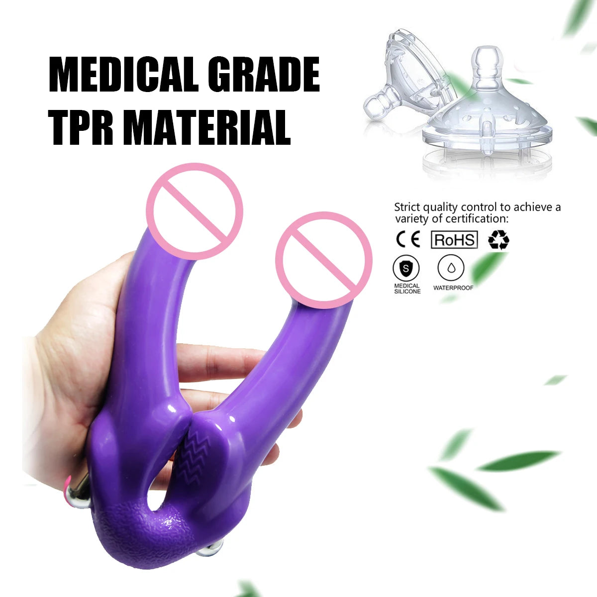 Strapless Strapon Dildo Vibrators for Women Pegging Strap On Double Ended Penis Lesbian Toys for Adult Sex Toys for Woman