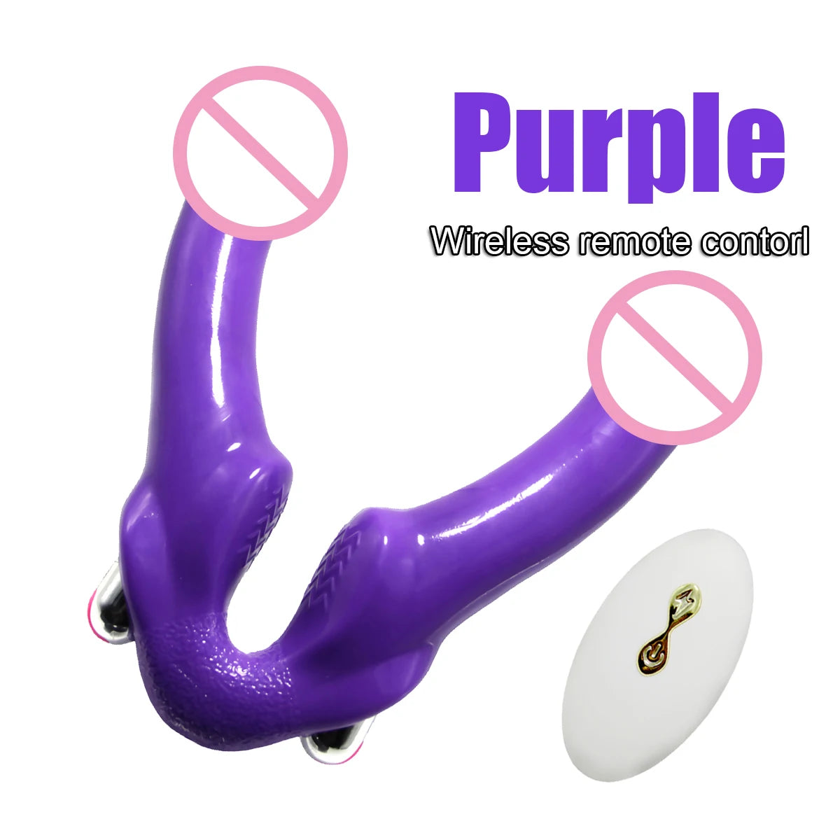 Strapless Strapon Dildo Vibrators for Women Pegging Strap On Double Ended Penis Lesbian Toys for Adult Sex Toys for Woman