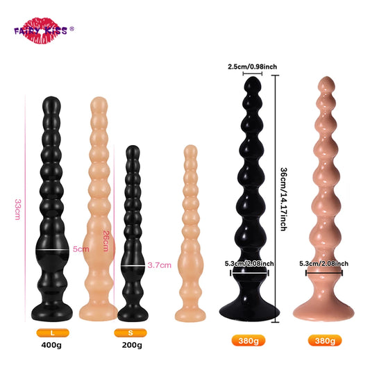 Sex Toys Dildo Anal Long Beads Suction Cup Big Butt Plug Dilator Prostate Massager Husband Erotic Goods For Adults Men Women Gay