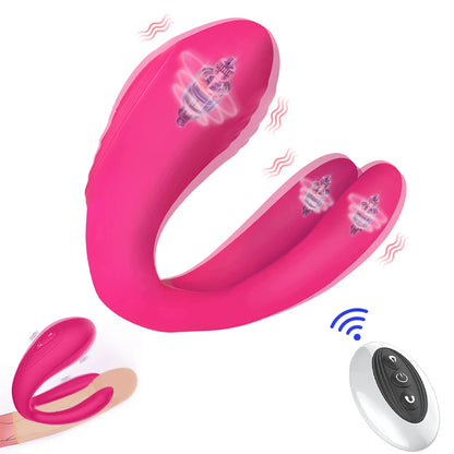 New Couple Vibrator Triple Vagina Stimulator With Wireless Remote Control Rechargeable Vibrating Clitoris Sex Toy For Couple