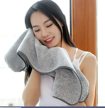 thickening High quality bamboo charcoal coral velvet fiber bath towel adult quick-drying soft absorbent hotel beauty salon towel