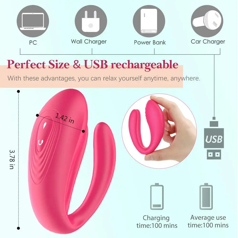 New Couple Vibrator Triple Vagina Stimulator With Wireless Remote Control Rechargeable Vibrating Clitoris Sex Toy For Couple