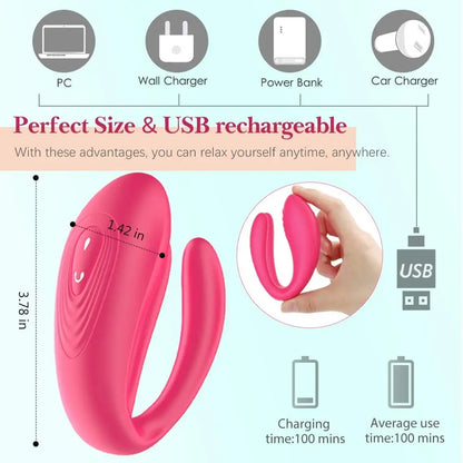 New Couple Vibrator Triple Vagina Stimulator With Wireless Remote Control Rechargeable Vibrating Clitoris Sex Toy For Couple