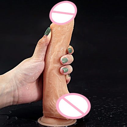 Dildo Strap On Realistic Penis with Suction Cup G-spot Anal Butt Plug Belt Wearable Panties Adult Lesbian Masturbation Sex Toy