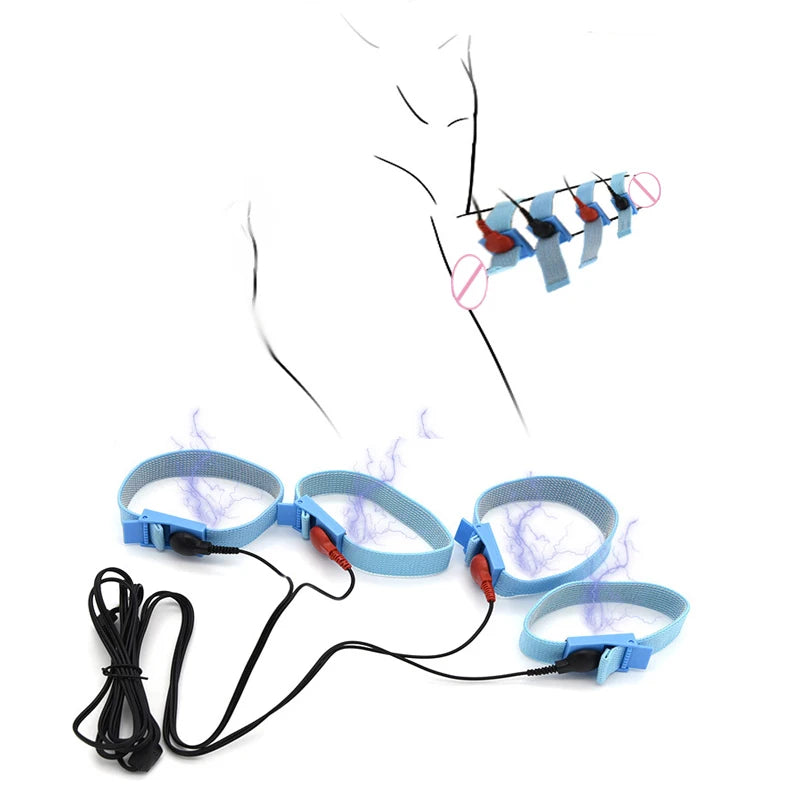 Electro Shock Penis Ring,E-stim Cock Cage,Penis Stimulation Cock Ring,Penis Extender Enlargement Ring,Sex Tool For Men Adult Toy