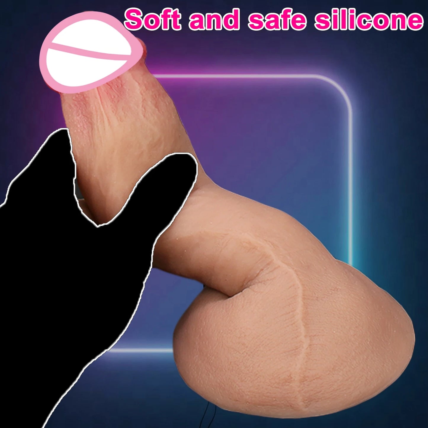 New Skin Feel Realistic Rubber Dildo Lesbian Masturbators Silicone Dick Big Suction Cup Penis Anal Plug Sex Toy for Men Women