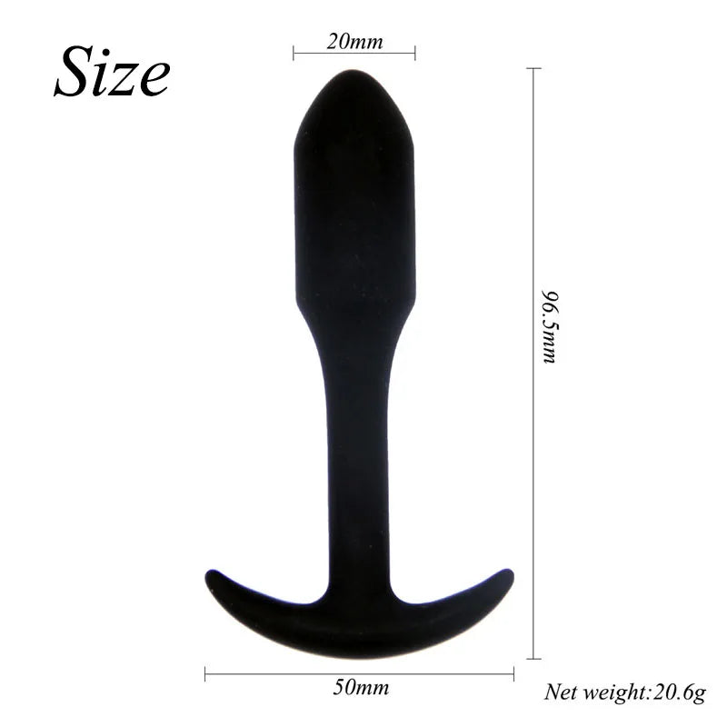 Sexy Black Silicone Anal Plug Massage Adult Sex Toys For Women Man Gay Anal But Plug Set Buttplug Butt Plugs Sex Products