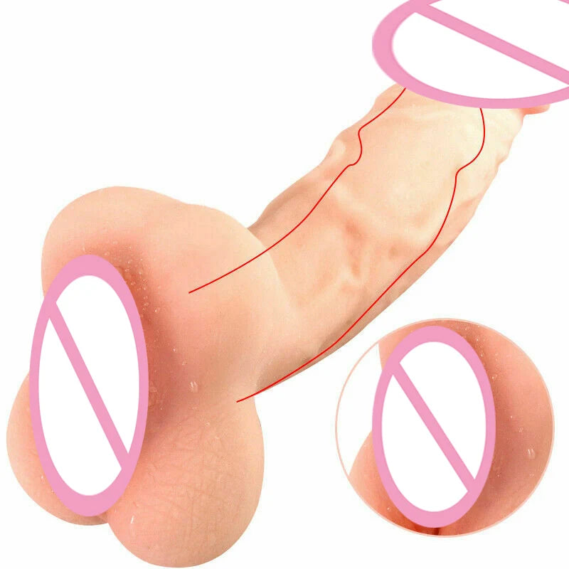 Huge Realistic Dildo Male Masturbators Vagina Anal Pussy Sleeve Penis Enlarger Masturbation Sex Toys for Men Adults Women Gay