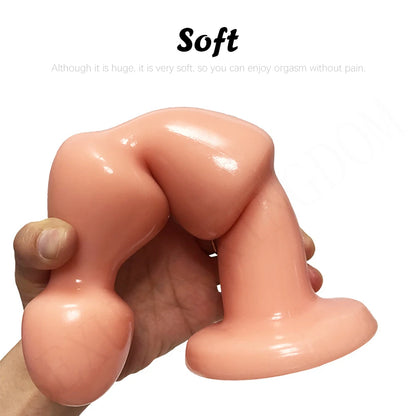 Anal Plug Pull Beads Female Masturbation Silicone Butt Plug Prostate Massager Powerful Sucker Dildo Adult Products Sex Toys