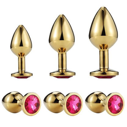 S/M/L Size Anal Plug Sex Toys Stainless Steel Metal Anal toys Sex Toys for Adults Women Men Gay Butt Plug Dildo Intimate Goods