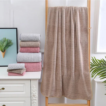 thickening High quality bamboo charcoal coral velvet fiber bath towel adult quick-drying soft absorbent hotel beauty salon towel