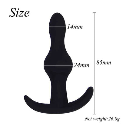 Sexy Black Silicone Anal Plug Massage Adult Sex Toys For Women Man Gay Anal But Plug Set Buttplug Butt Plugs Sex Products