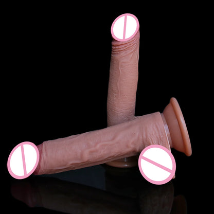 Big Sucker Flesh Realistic Thick Soft Dildo Vaginal Masturbators Silicone Dick Suction Cup Penis Anal Plug Sex Toy for Men Women