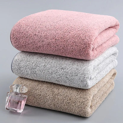 thickening High quality bamboo charcoal coral velvet fiber bath towel adult quick-drying soft absorbent hotel beauty salon towel