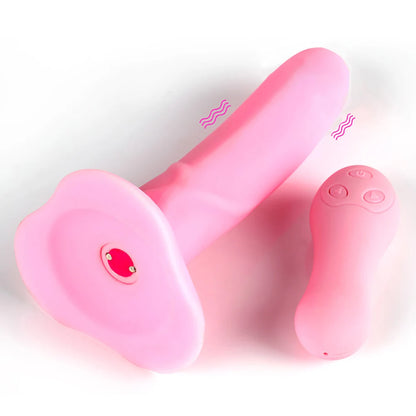 10 Speed Vibrating Strap On Dildo Vibrator Panties Women's Lesbian Sex Bondage Dildo Belt Penis Artificial Sex Toys For Womans