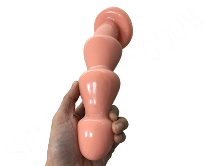 Anal Plug Pull Beads Female Masturbation Silicone Butt Plug Prostate Massager Powerful Sucker Dildo Adult Products Sex Toys