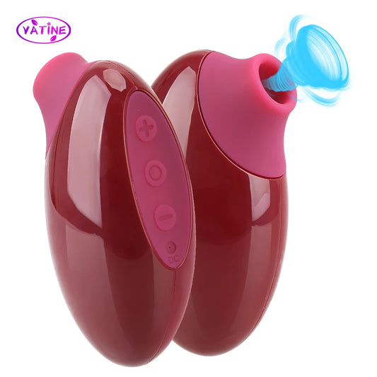 10cm Sucking Vibrators For Women Clitoris Sucker Vaginal Suction Nipple Breast Licks Female Masturbator Sex Toys Erotic Products