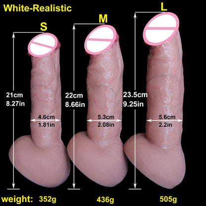 New Skin Feel Realistic Rubber Dildo Lesbian Masturbators Silicone Dick Big Suction Cup Penis Anal Plug Sex Toy for Men Women