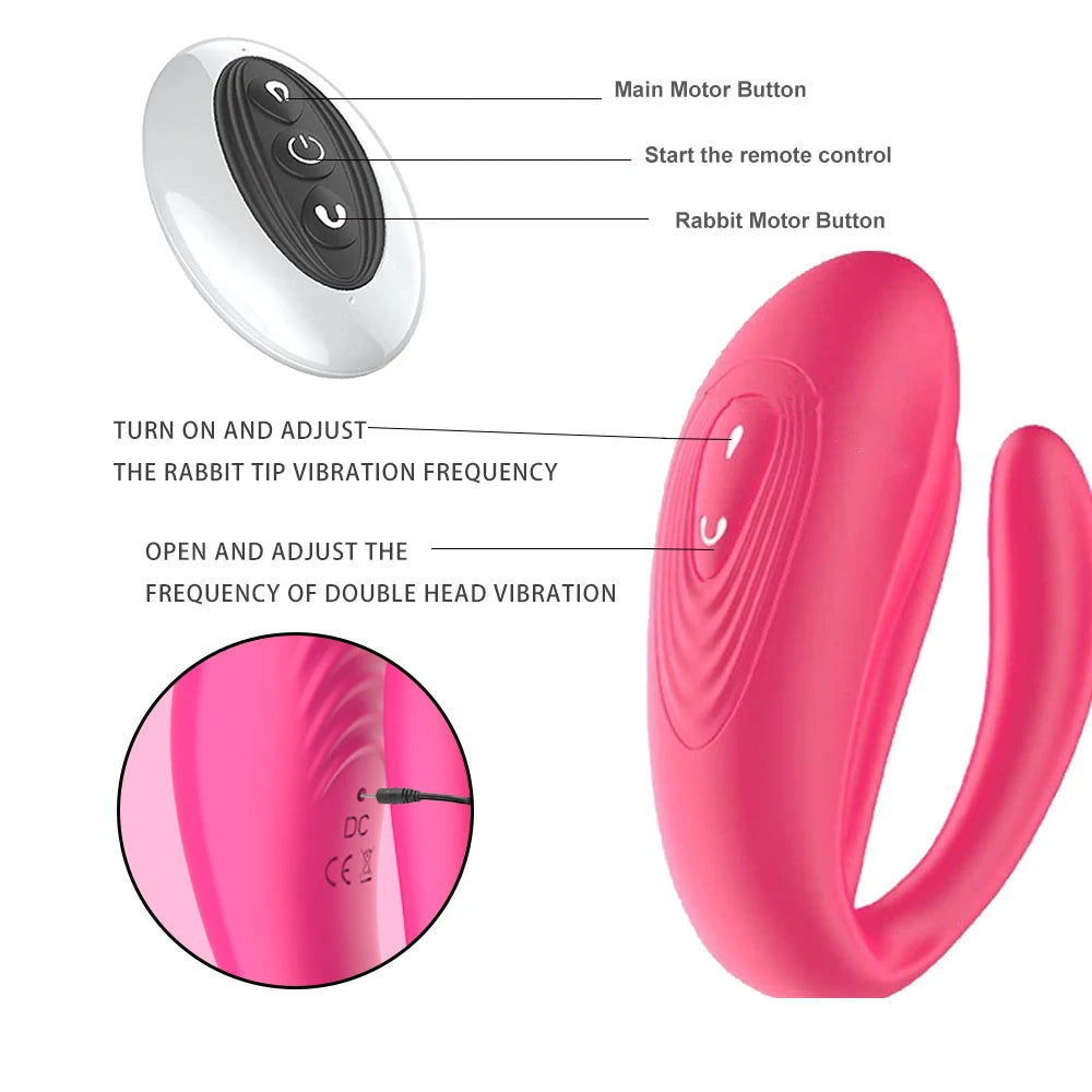 New Couple Vibrator Triple Vagina Stimulator With Wireless Remote Control Rechargeable Vibrating Clitoris Sex Toy For Couple