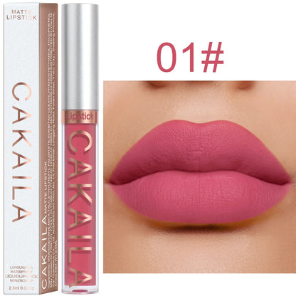 Matte Pink Velvet Lipstick 18 Colors Lip Gloss Long Lasting Non-marking Red Sexy Waterproof Liquid Lipsticks Lip Makeup Cosmetic