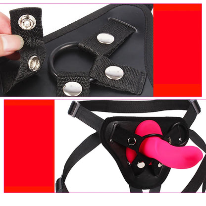 10 Speed Vibrating Strap On Dildo Vibrator Panties Women's Lesbian Sex Bondage Dildo Belt Penis Artificial Sex Toys For Womans