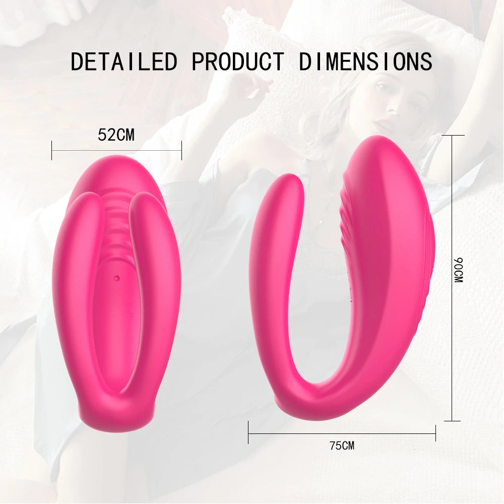 New Couple Vibrator Triple Vagina Stimulator With Wireless Remote Control Rechargeable Vibrating Clitoris Sex Toy For Couple