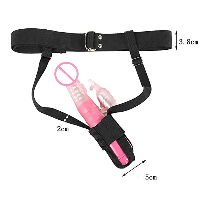 No Vibrator Harness Holder Adjustable Waist Wearable Design Constrained Forced Strap For Dildo Wand Massager  Sex Toys For Woman