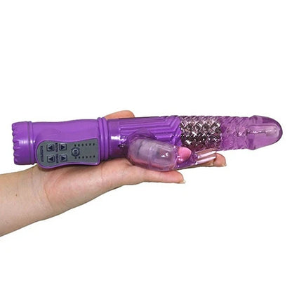 12 Modes Jelly Vibration Rotation Rabbit G Spot Vibrator Massager Sexy Wand Swirling beads and vibrating swan sex toys for woman