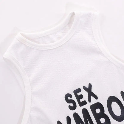 Sex Symbol Ribbed Cropped Tank