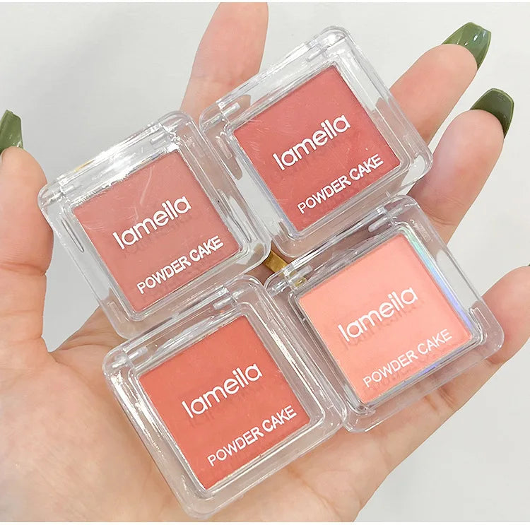 Face Blusher Matte Natural Cheek Tint Brighten Face Waterproof Face Contouring Cosmetics Blush Powder Soft Female Makeup 1pcs