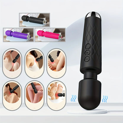 20 Speeds Powerful Dildo Vibrator Female AV Massager Wand G Spot Clitoris for Women Adult Sex Toys Masturbator Muscle Relaxation