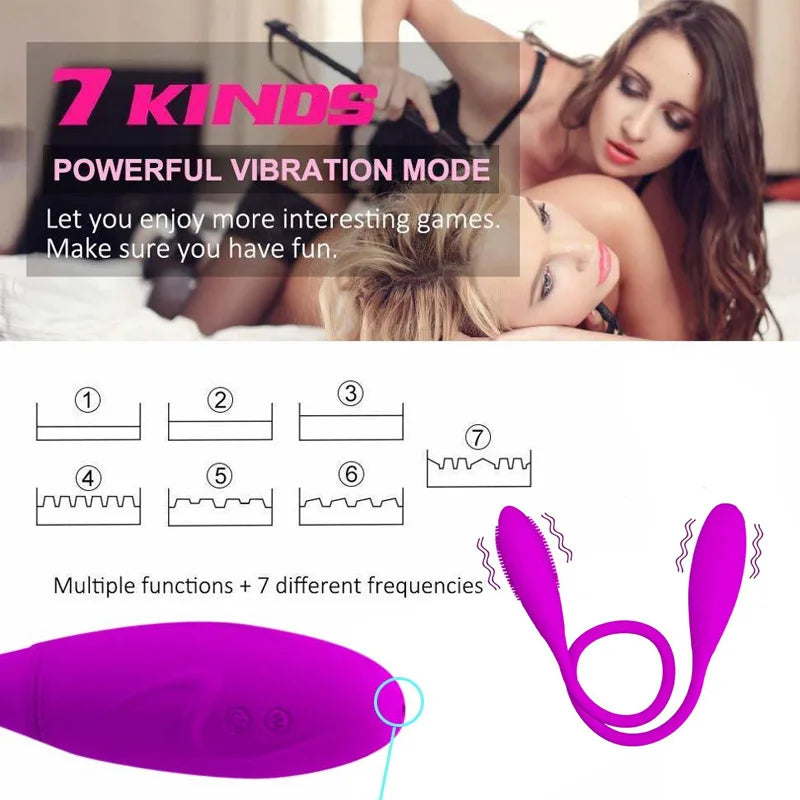 Anal Vibrator Double Dildo Sex Toys Clitoris Stimulator Butt Plug Vibrating Eggs Rechargeable Adult Masturbator 18 for Women