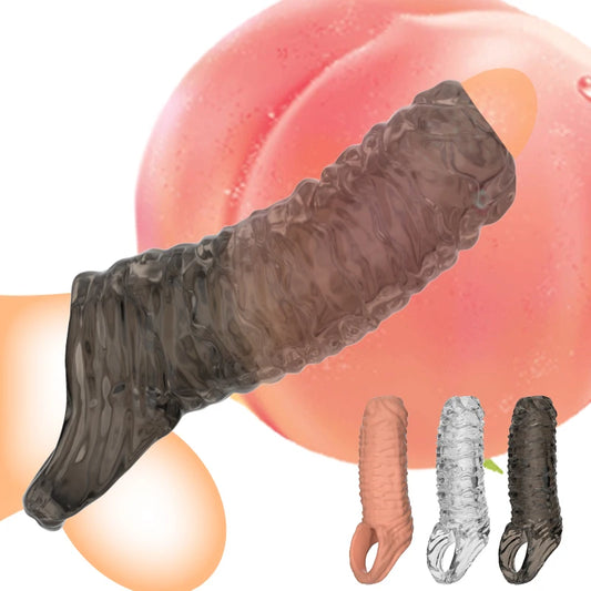 Penis Ring Enlargement Tool Sex Toys for Men Extension Sleeve Cock Ring Adults Products Erotic Couple Sex Shop Penis Extension