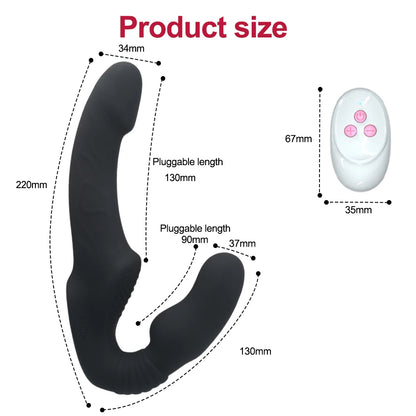 Rechargeable Remote Control Powerful Vibrator For Clitoris Woman Strapon Women To Men Dildos Erotic Toys Aldult Lesbian Massager