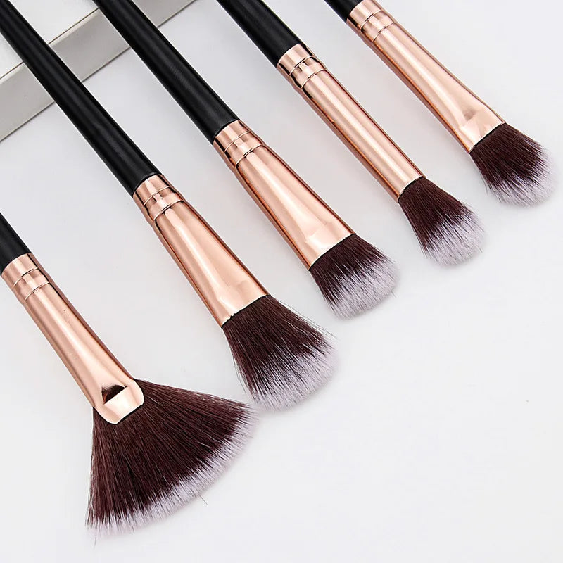 8/10/12 PCS Makeup Brushes Eyeshadow Rouge Liquid Foundation Brushes Mini Cosmetic Tools Professional Soft Synthetic Hair Brush