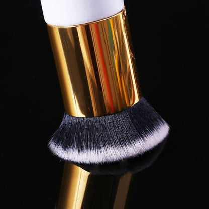 New 2023 Chubby Pier Foundation Brush Flat Cream Makeup Brushes Professional Cosmetic Make-up Brush