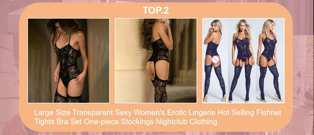 Sexual Woman Lingerie Horny Suit Women Back Night Outfit Women's Bodysuit Deep V lace dress Sexy Bras Erotic Costume Sex Clothes