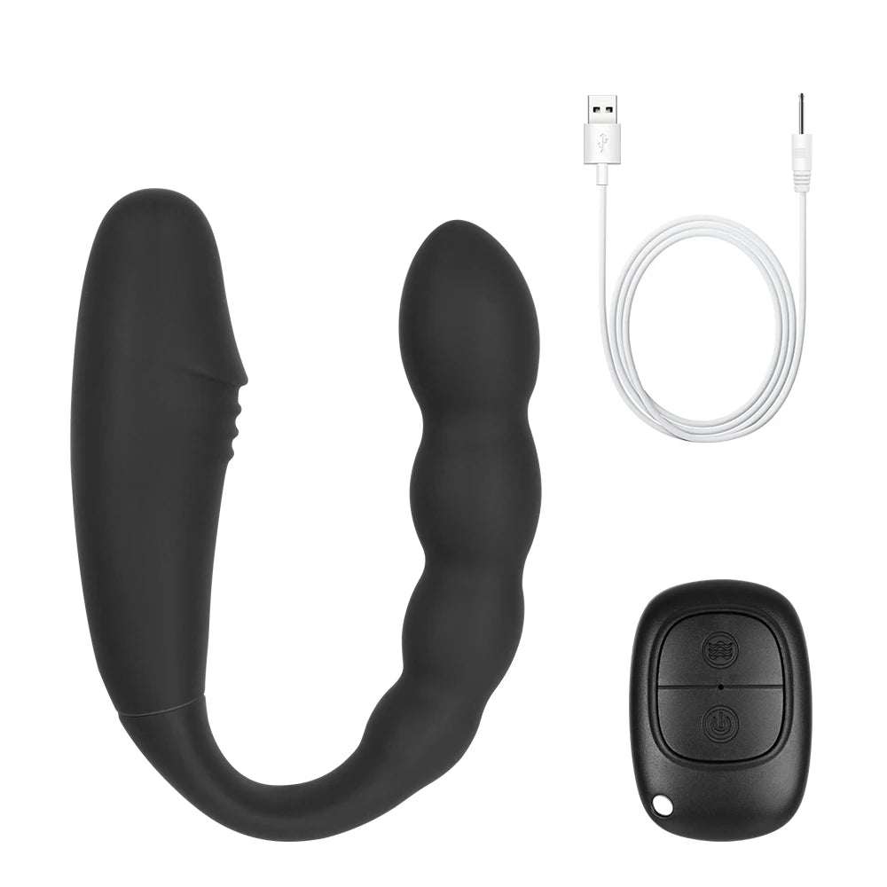 Wireless Control U-shaped Dildo G Spot Vagina Clit Anal Massage Double Headed Vibrators Adult 18 Sex Products Sex Toys for Women